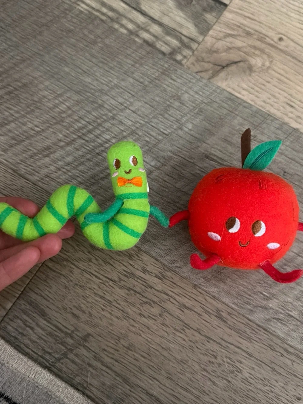 Target Spritz Apple and Worm felt decor